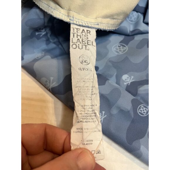 G/Fore G4 Golf Shorts Camo Skulls Tees all over Print 32 Baja Blue preppy - Picture 6 of 11